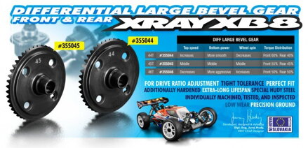 FRONT/REAR DIFF LARGE BEVEL GEAR 45T
