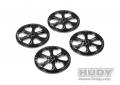 ALU SET-UP WHEEL FOR 1/10 RUBBER TIRES (4)