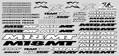 XRAY M18MT STICKER FOR BODY - WHITE