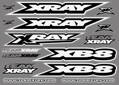 XRAY XB8 STICKER FOR BODY - WHITE - DIE-CUT