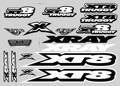 XRAY XT8 STICKER FOR BODY - WHITE