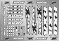 XRAY RX8 STICKER FOR BODY - WHITE
