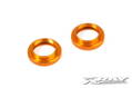 T4 ALU SHOCK ADJUSTABLE NUT - ORANGE (2)