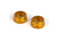 ALU SHOCK CAP-NUT WITH VENT HOLE - ORANGE (2)