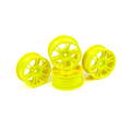 HUDY 24 MM WHEELS STARBURST - YELLOW (4)